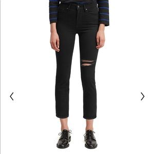 724 WEDGIE LEVIS HIGH RISE STRAIGHT CROPPED